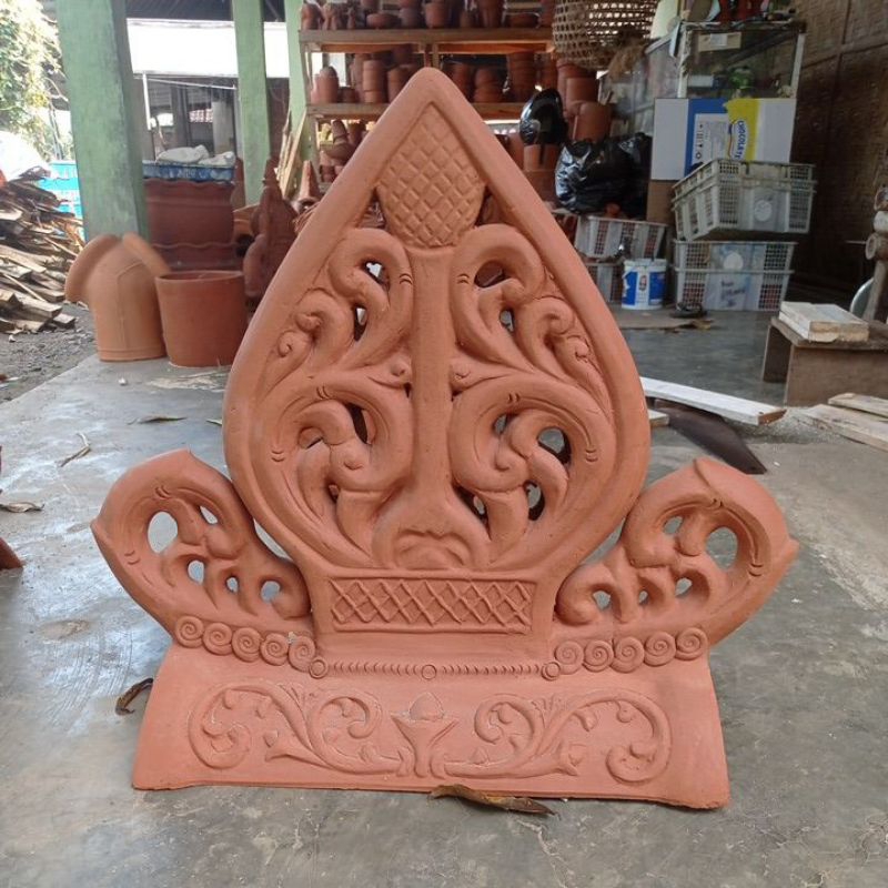 wuwung mahkota /tengahan  gunungan wayang (free packing kayu)