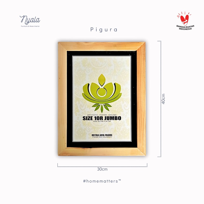 Pigura Foto Kayu 10R (20cmx30cm), Pigura Kayu, Figura Foto