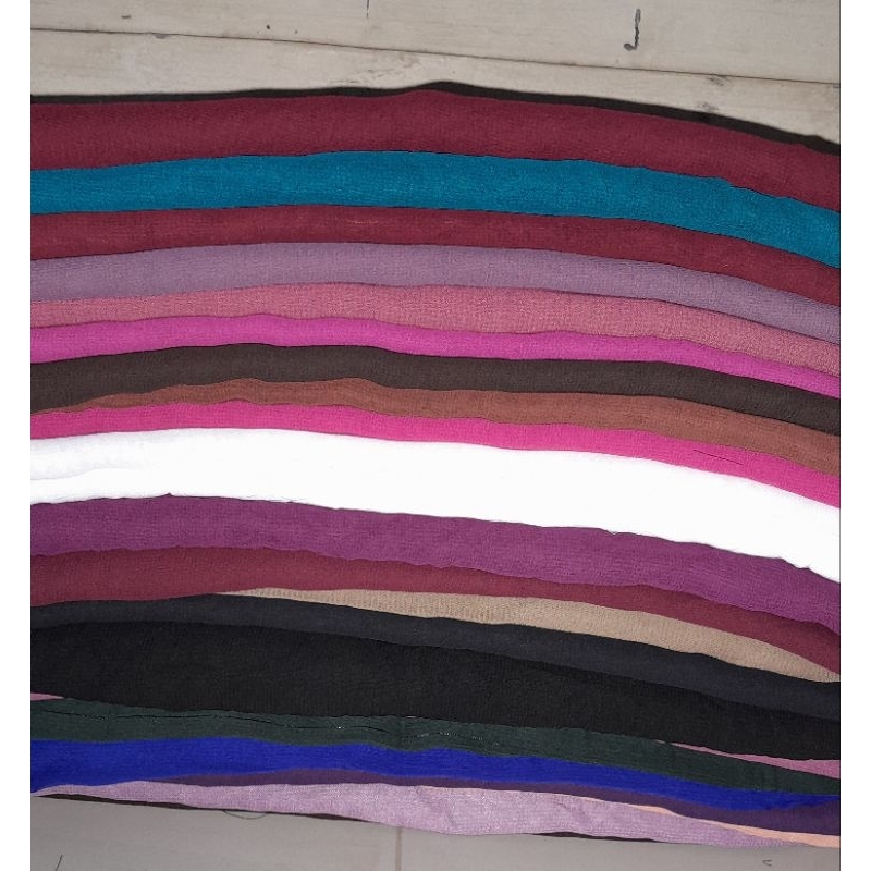 Kain Kiloan Sifon Fine (Bella Square) Banyak Warna / Kain Kiloan Termurah