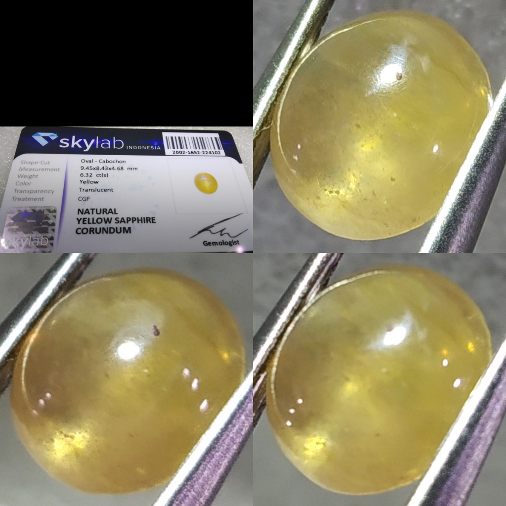 *CABOCHON* Natural Sapphire + Memo