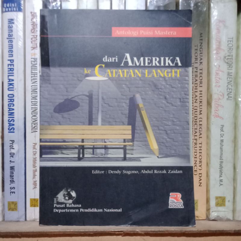 Antropologi Puisi Mastera dari Amerika ke Catatan Langit Dendy Sugono Pusat Bahasa Departemen Pendid
