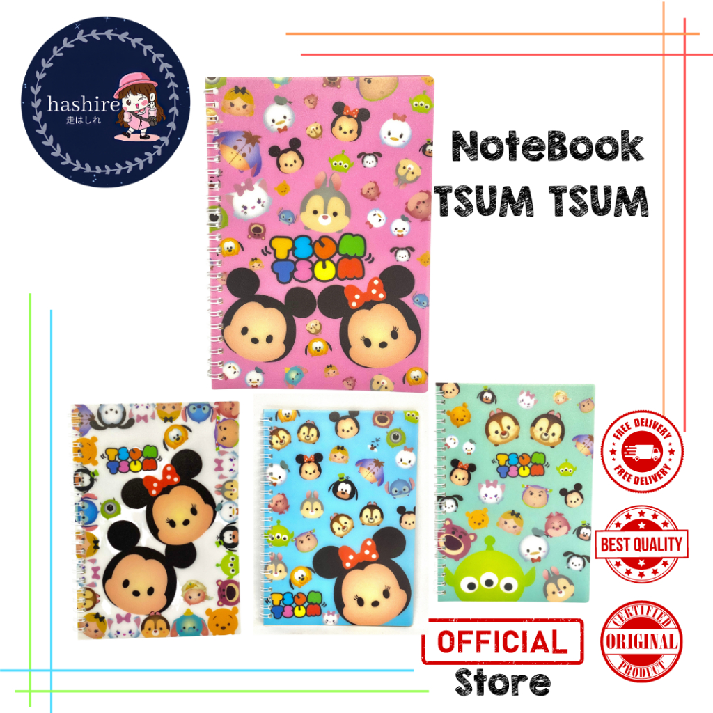 

Notebook A6/ DiaryBook / Notepad/ Agenda Karakter TSUM TSUM