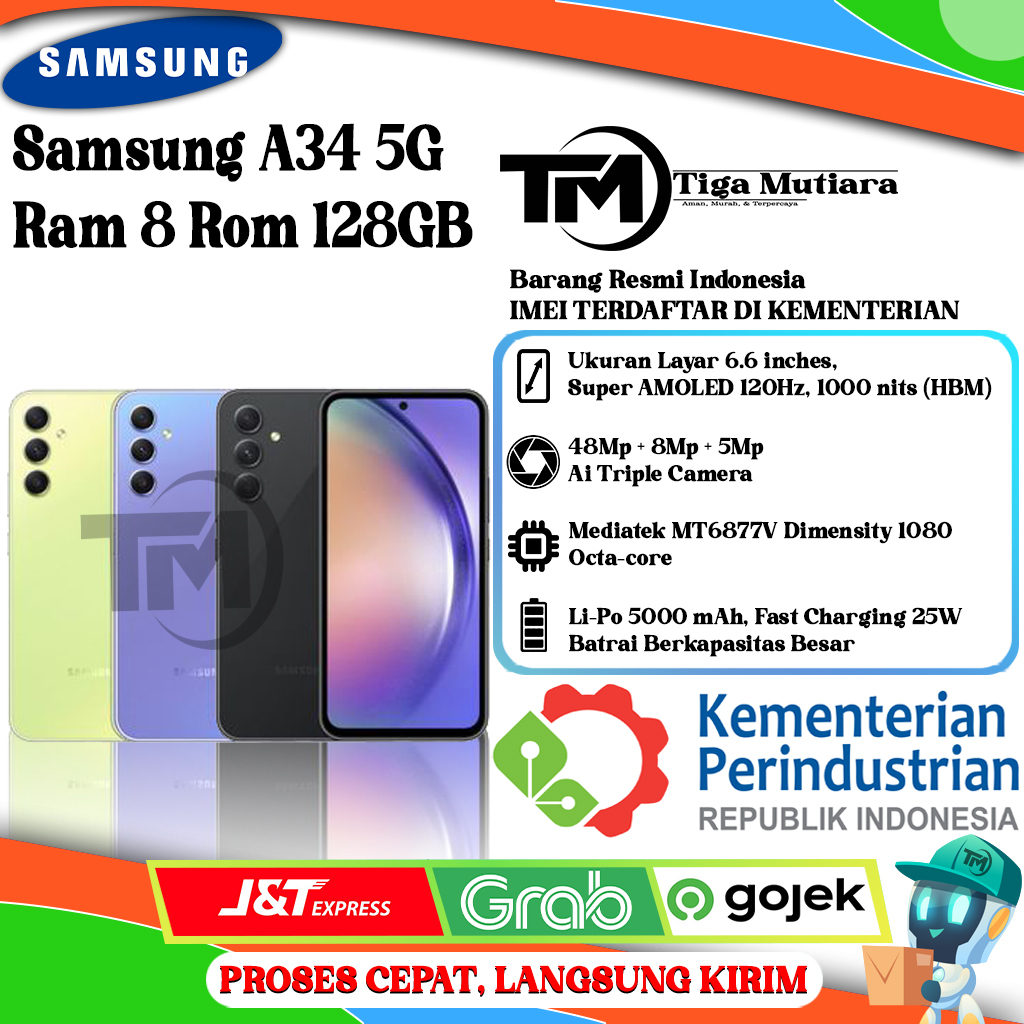 Samsung A34 5G Ram 8/128GB | Ram 8/256GB