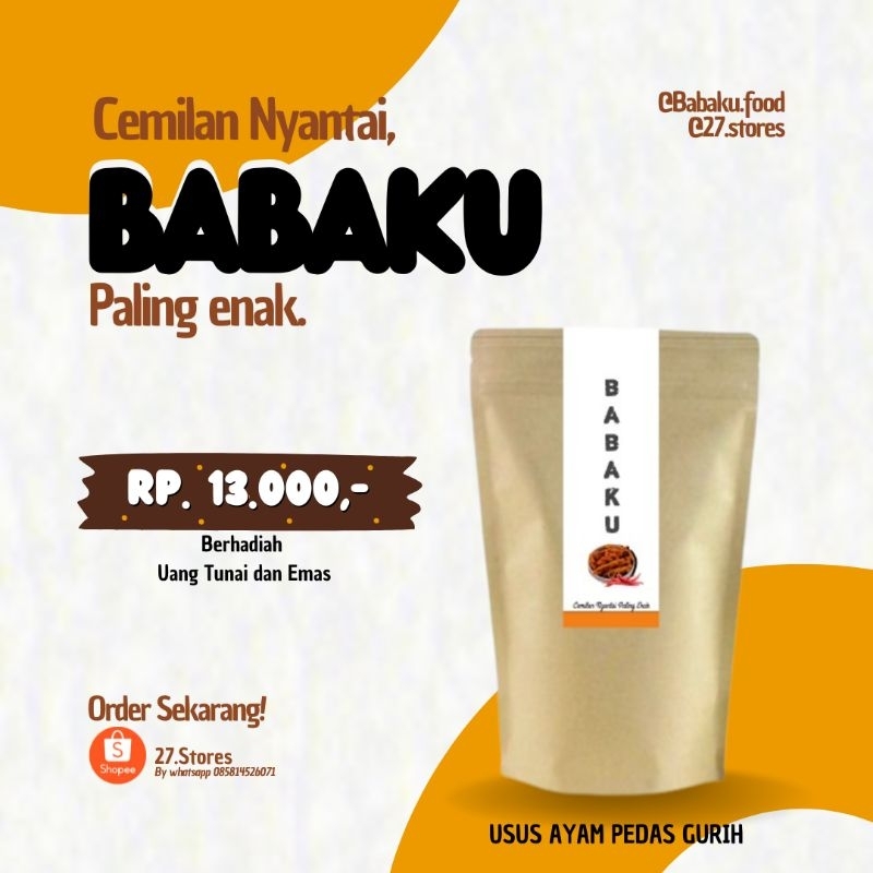 

Keripik usus BABAKU Berhadiah