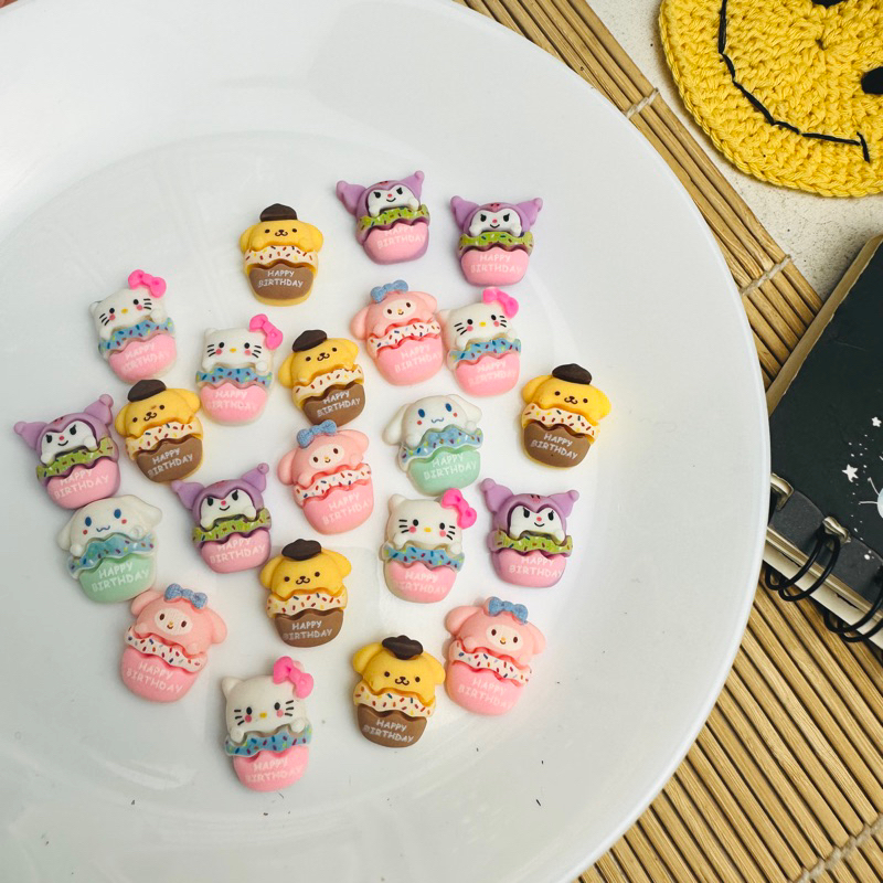 Clay Resin Karakter Kelinci Clay Resin KARAKTER KARTUN Resin Clay Tempelan Bahan Clay Lucu Kartun