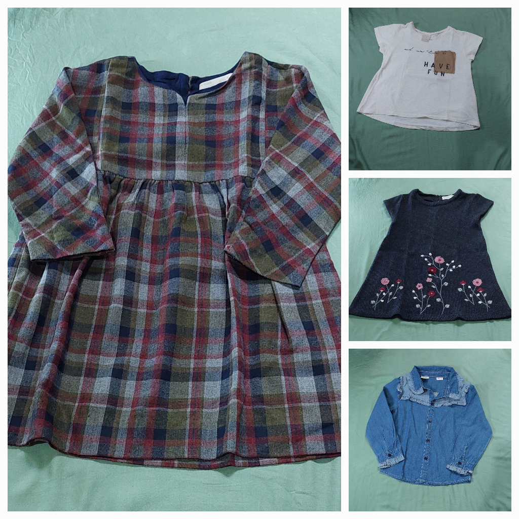[PL] Preloved baju atasan kaos, dress, celana legging, baju tidur anak perempuan branded zara dll