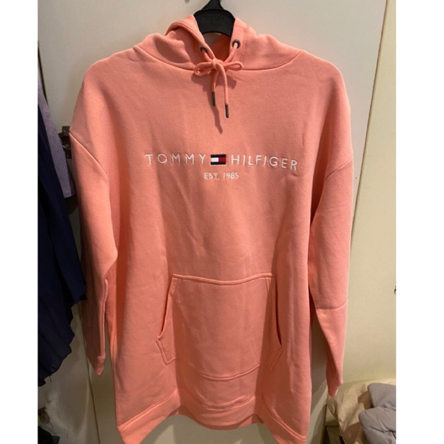 Hoodie Tommy Hilfiger Oversized Pink Salmon Original Preloved