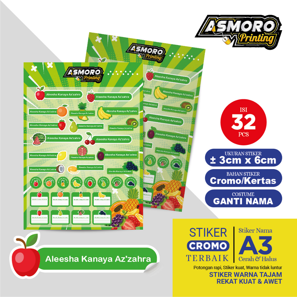 

Stiker Buah Label Nama