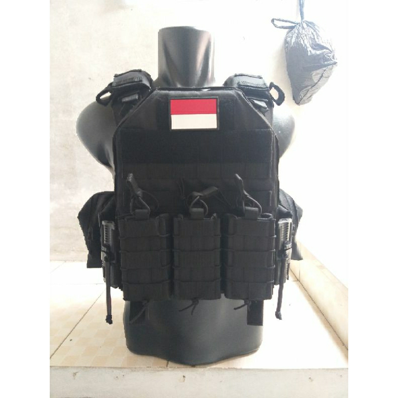 Body vest blackmamba / rompi tni polri/friee doumiflat