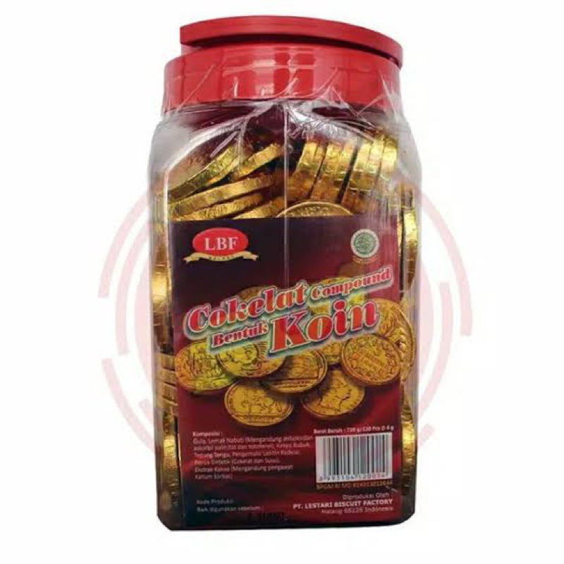 

Coklat Bentuk Coin LBF Isi 120