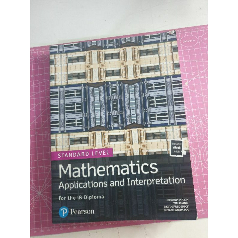 pearson standard level mathematics application and interpretation math ai ib diploma preloved
