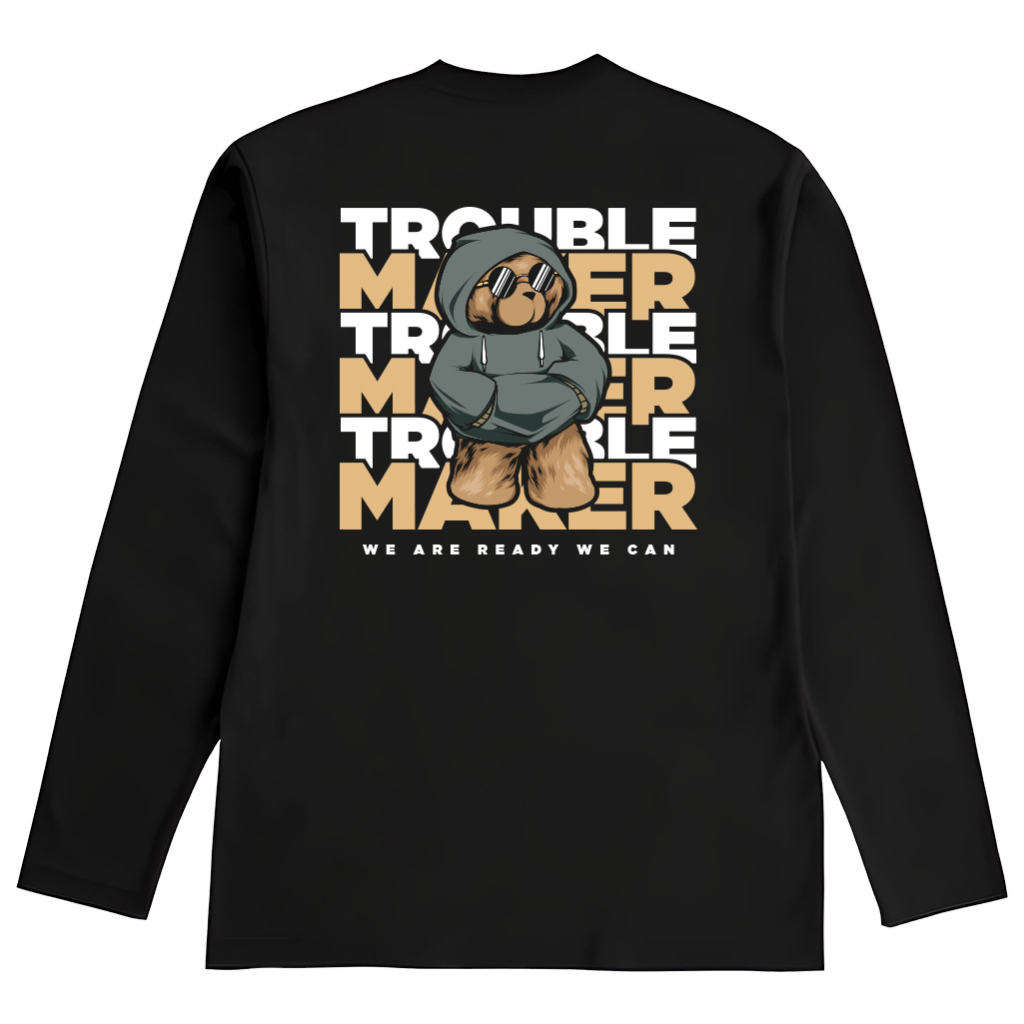 Kaos Infinity Project - TROUBLE MAKER | Kaos Distro Lengan Panjang S - 3XL