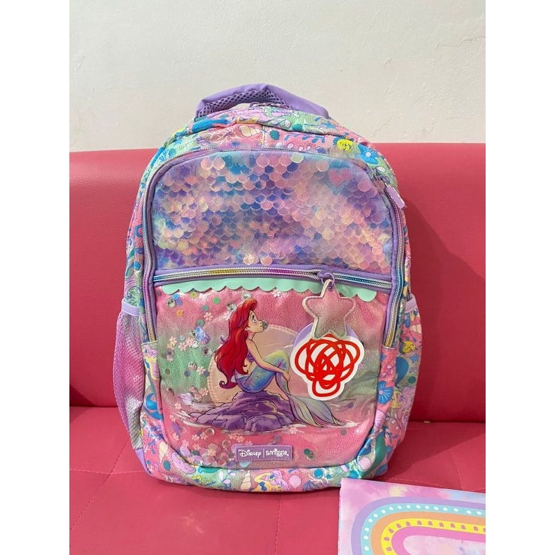 Smiggle Disney Princess Ariel Backpack Tas Ransel Smiggle SD
