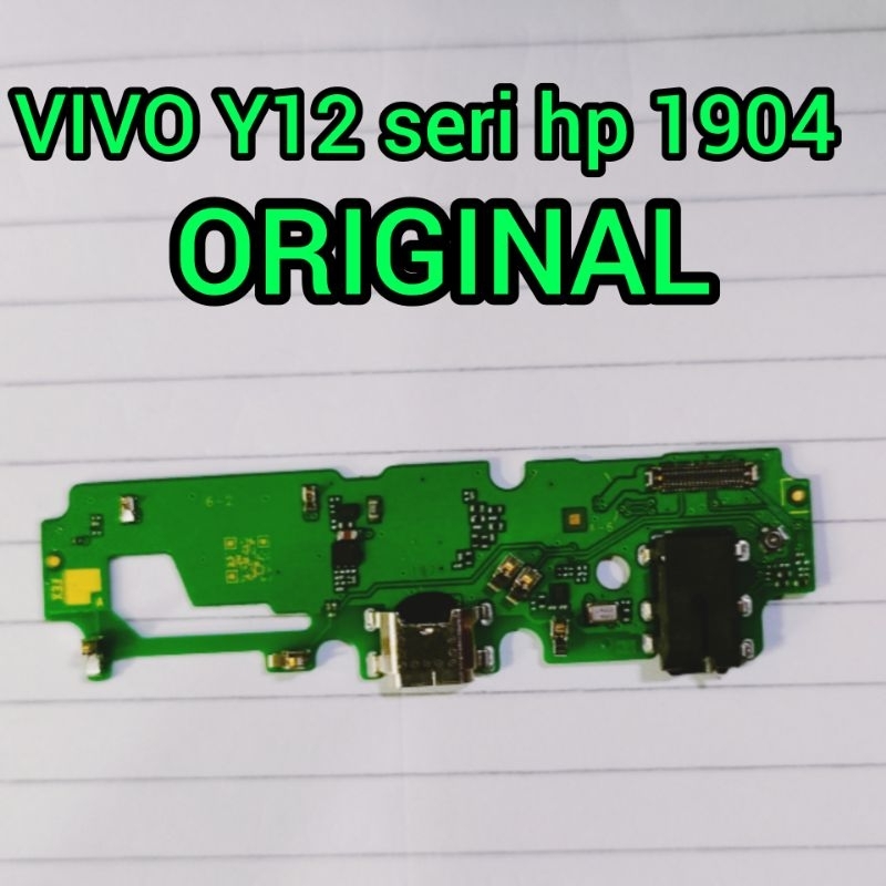 konektor cas papan konektor cas mic vivo y12 1904 original