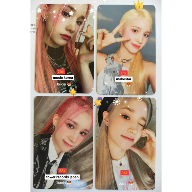 Huening Bahiyyih POB Photocard Benefit Kep1er UP Mukor