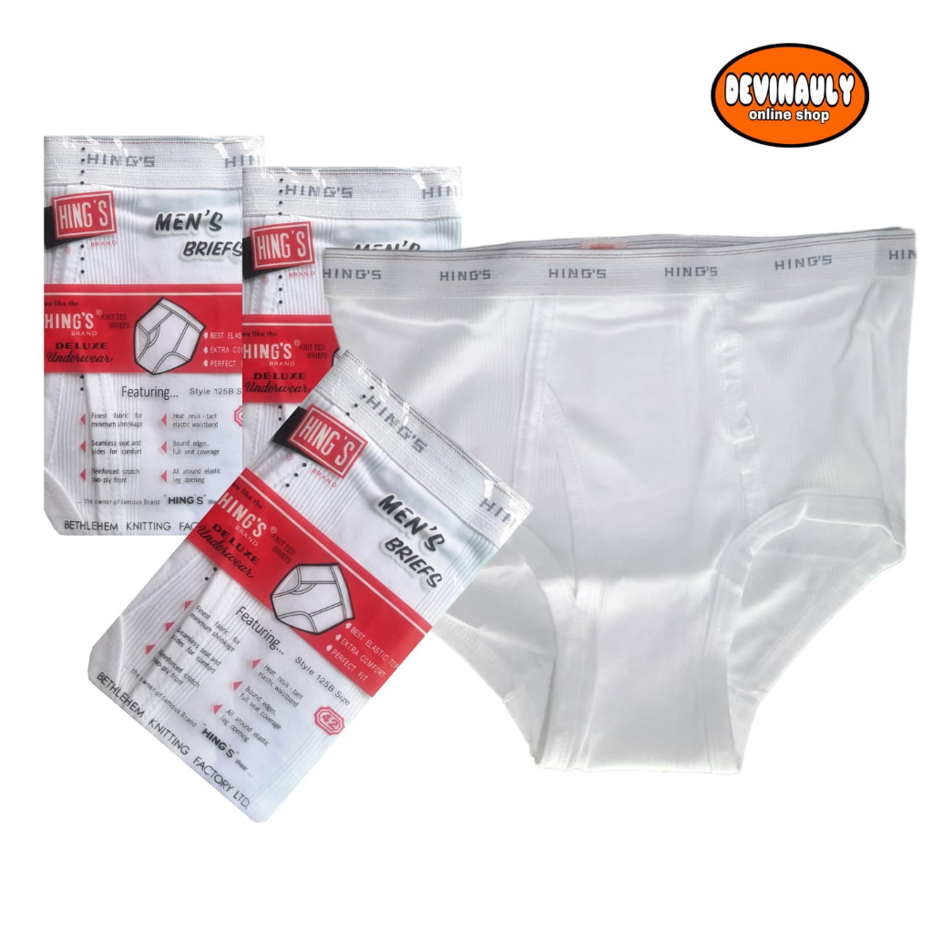 MURAH ( 3 PCS ) HINGS 125B MANS BRIEF CELANA DALAM PRIA
