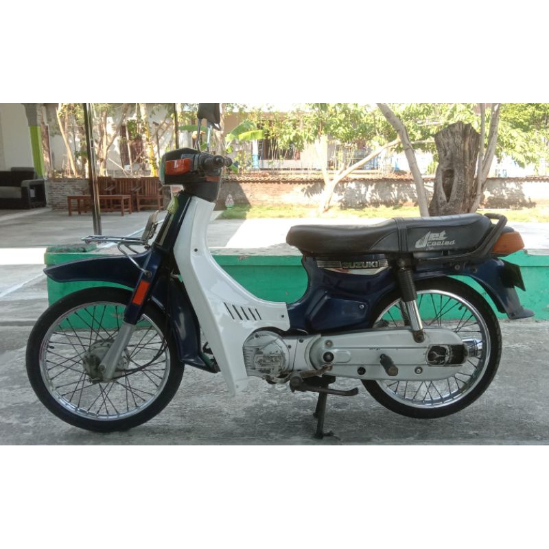 HARGA NEGO Suzuki rc100 bravo dobelstater STNK BPKB komplit ory utuh plat ad