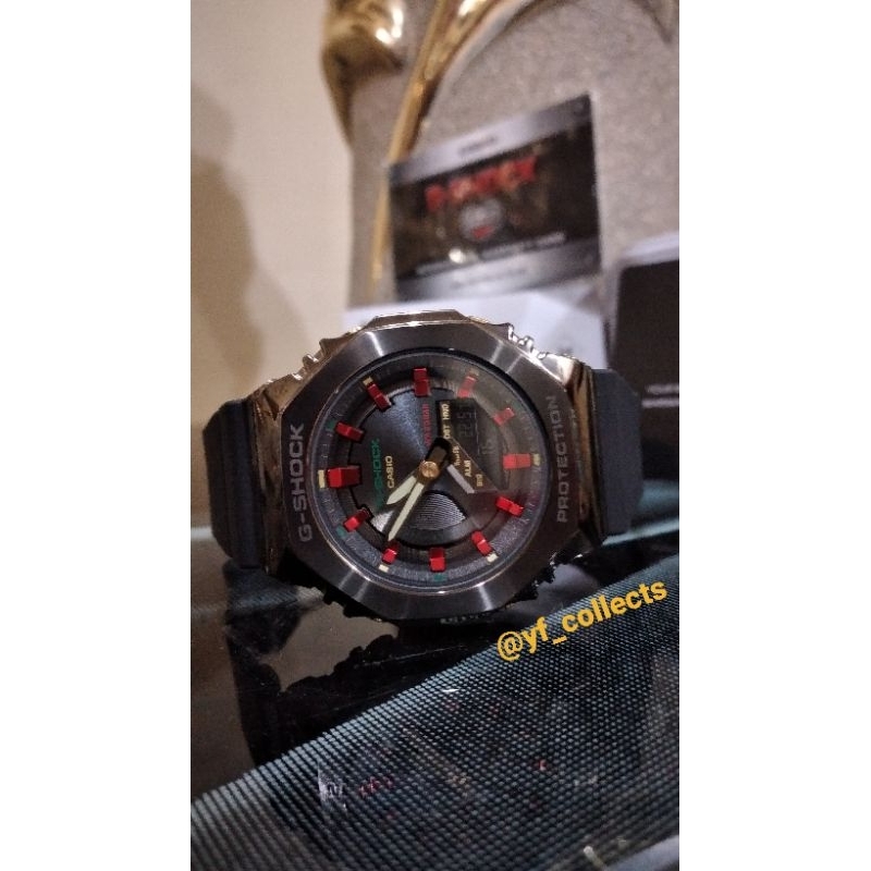 Jual jamtangan Casio G-Shock GM-S2100CH-1ADR Original second fullset