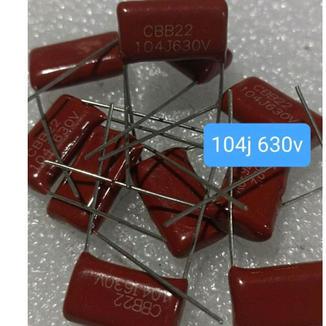 KAPASITOR MILAR 104J 630V 104 J 630 VOLT CBB22 ORIGINAL