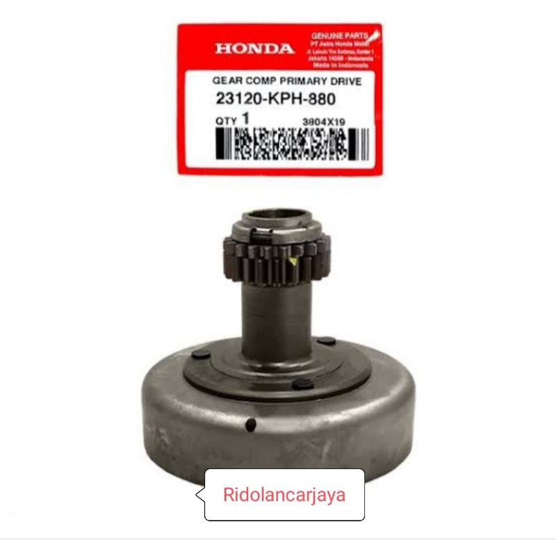 RUMAH KAMPAS GANDA GEAR COMP PRIMARY DRIVE KARISMA SUPRA X125 23120-KPH-880 ORIGINAL HONDA AHM