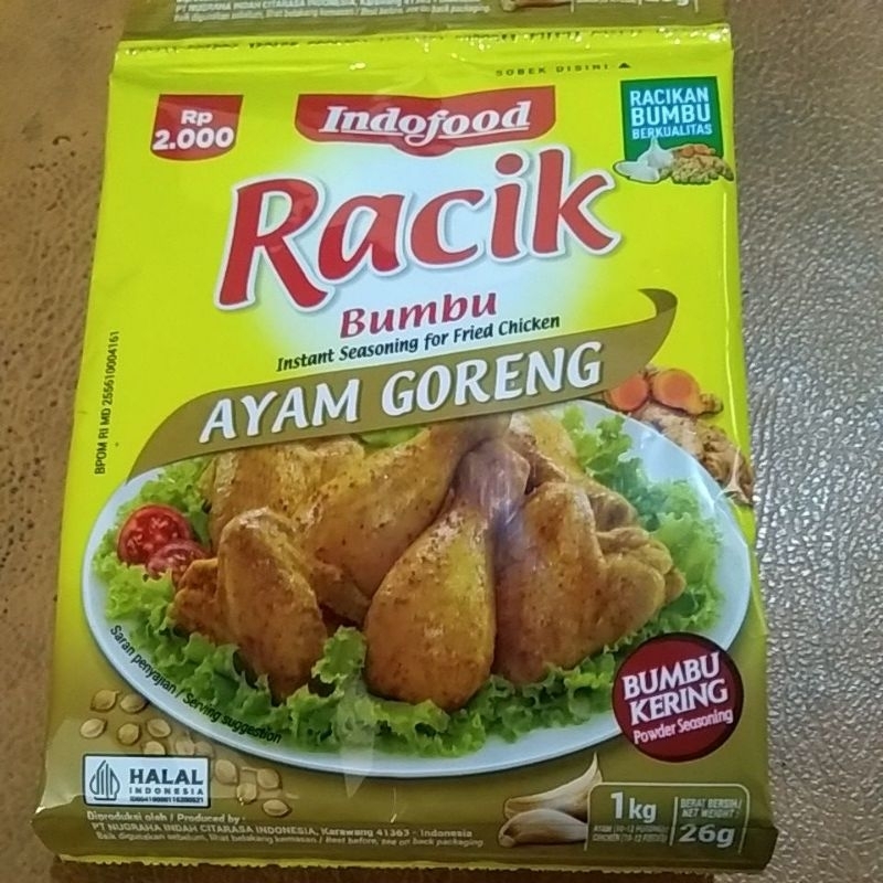 

BUMBU RACIK AYAM GORENG 1 BUNGKUS