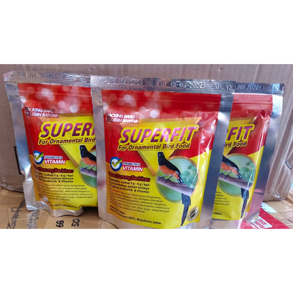 VOER SUPERFIT SILVER VOER TINGGI PROTEIN KHUSUS BURUNG PEMAKAN BUAH-BUAHAN