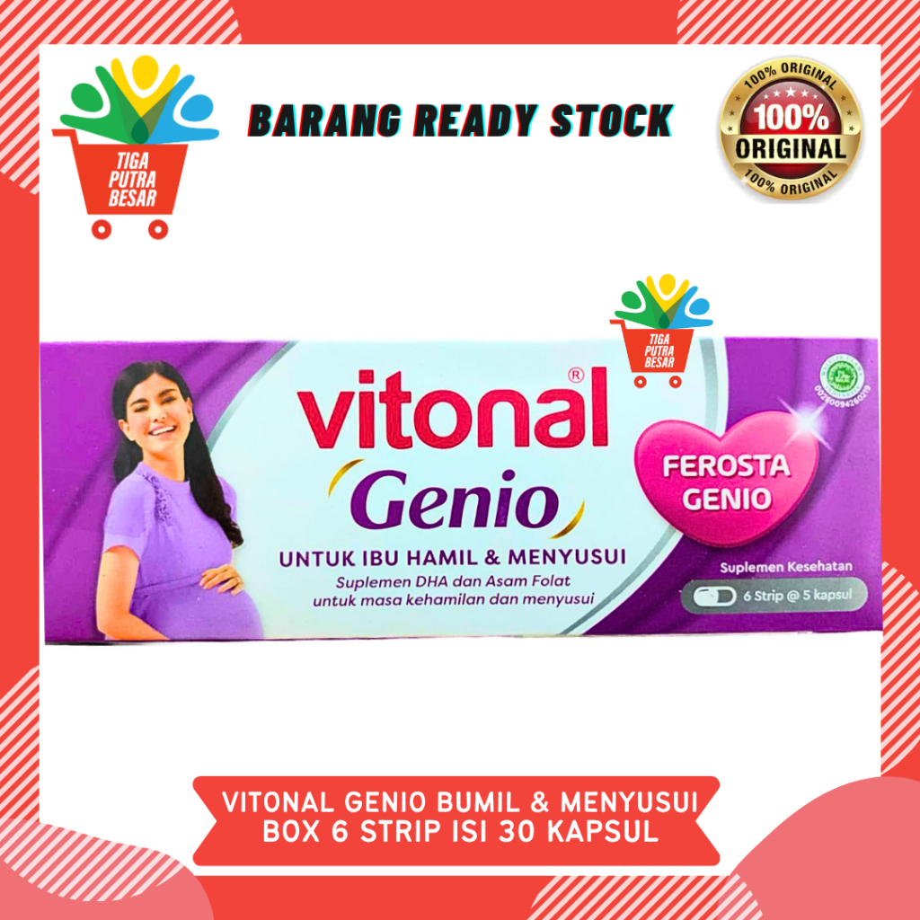 VITONAL GENIO BOX 6 STRIP ISI 30 KAPSUL