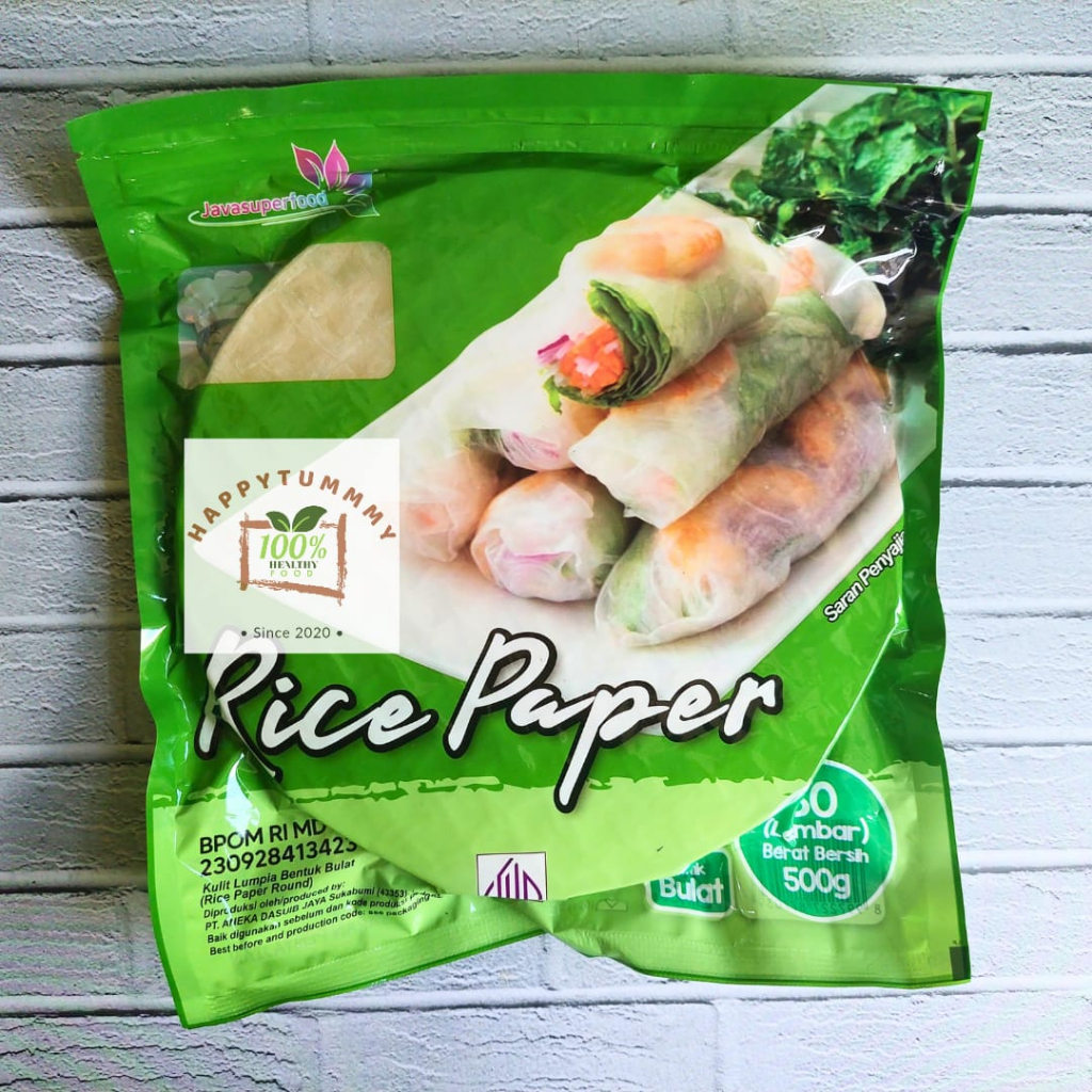 

Korzaln Hpt - Java Rice Paper Bulat Isi 5 10 20 Lembar/Banh Trang High Quality Rice Paper / Kulit