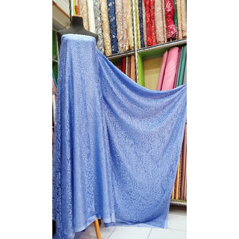 kain Kebaya Semi Prancis bakal kebaya Denim per 2.5 meter Terbaru Murah Mewah