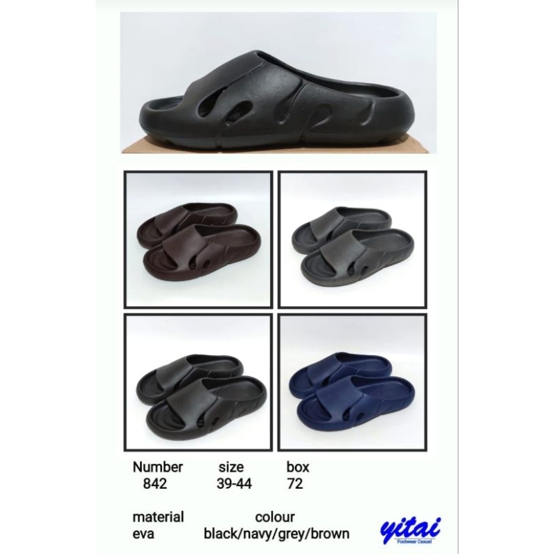Jelly sandal kokop pria anti putus size 39 - 44 Yitai 842