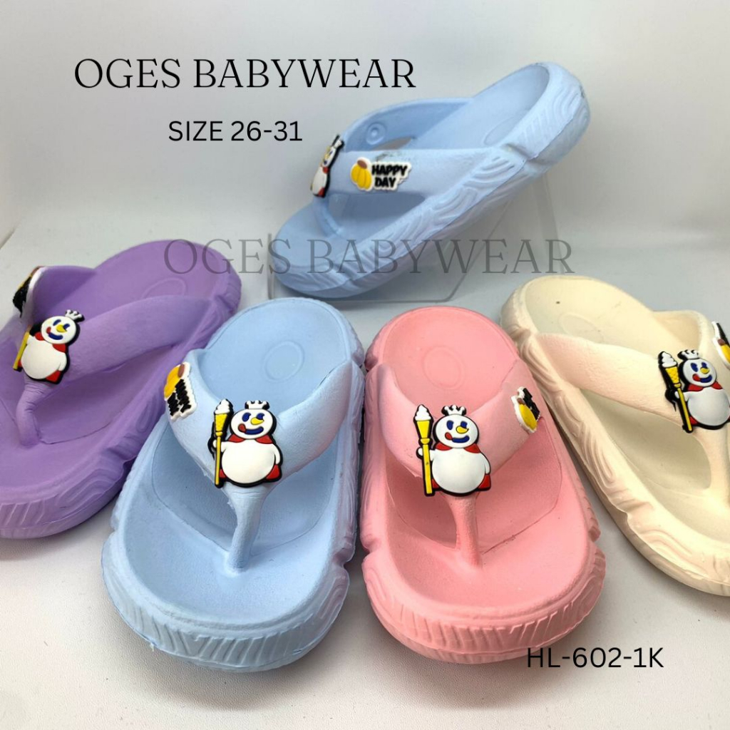 Sandal Jepit Anak Perempuan Mixuee Karet Usia 2 3 4 5 Tahun