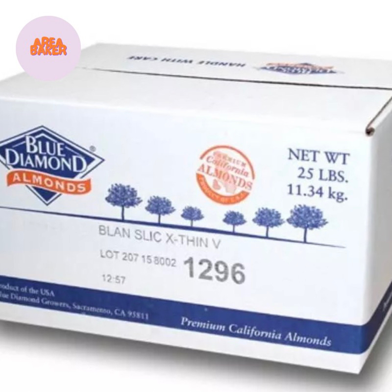 

Almond Slice Blue Diamond 100gr