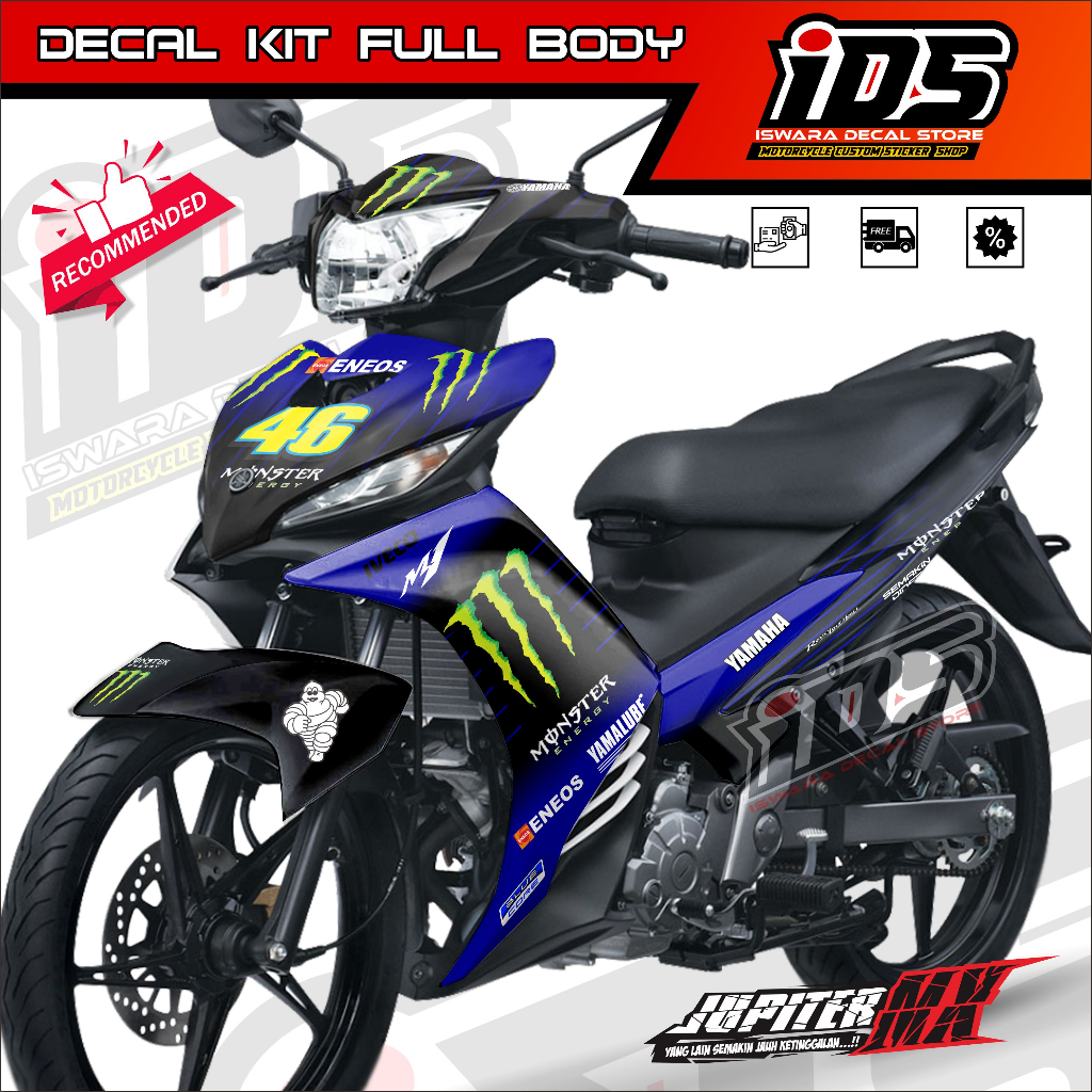 Decal Jupiter Mx 135 Full Body Striping Jupiter Mx new 135 Stiker Jupiter Mx 135 Full Body 135 M.E