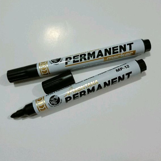 

(1pcs) Spidol Hitam Permanen Montana / Spidol Permanen Bisa Refill