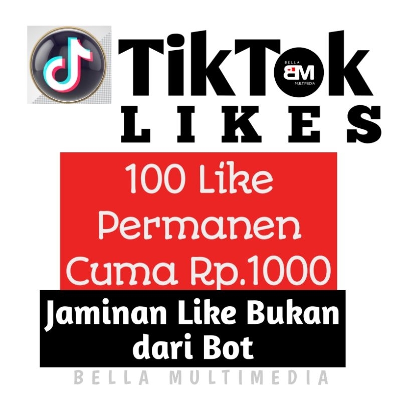 Like Tiktok Aman No Drop  Bergaransi