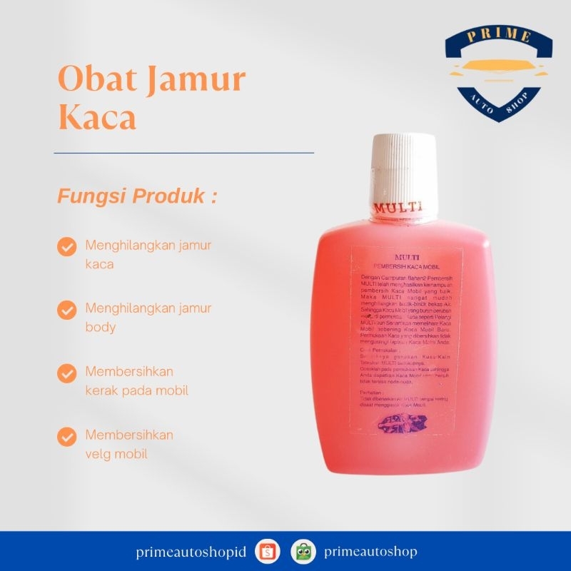 Obat Jamur Kaca Mobil Multi / Obat Pembersih Jamur Kaca Multi