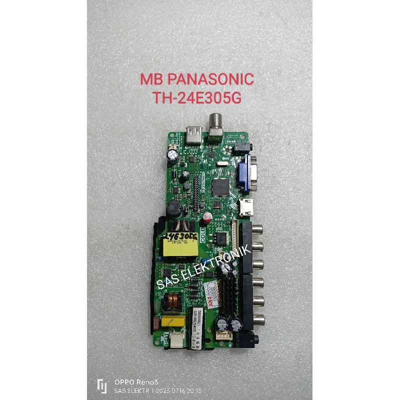 MB MOTHERBOARD MAINBOARD MESIN TV LED PANASONIC 24 INCH TH-24E305G TH-24E305 G TP.V56.PA671