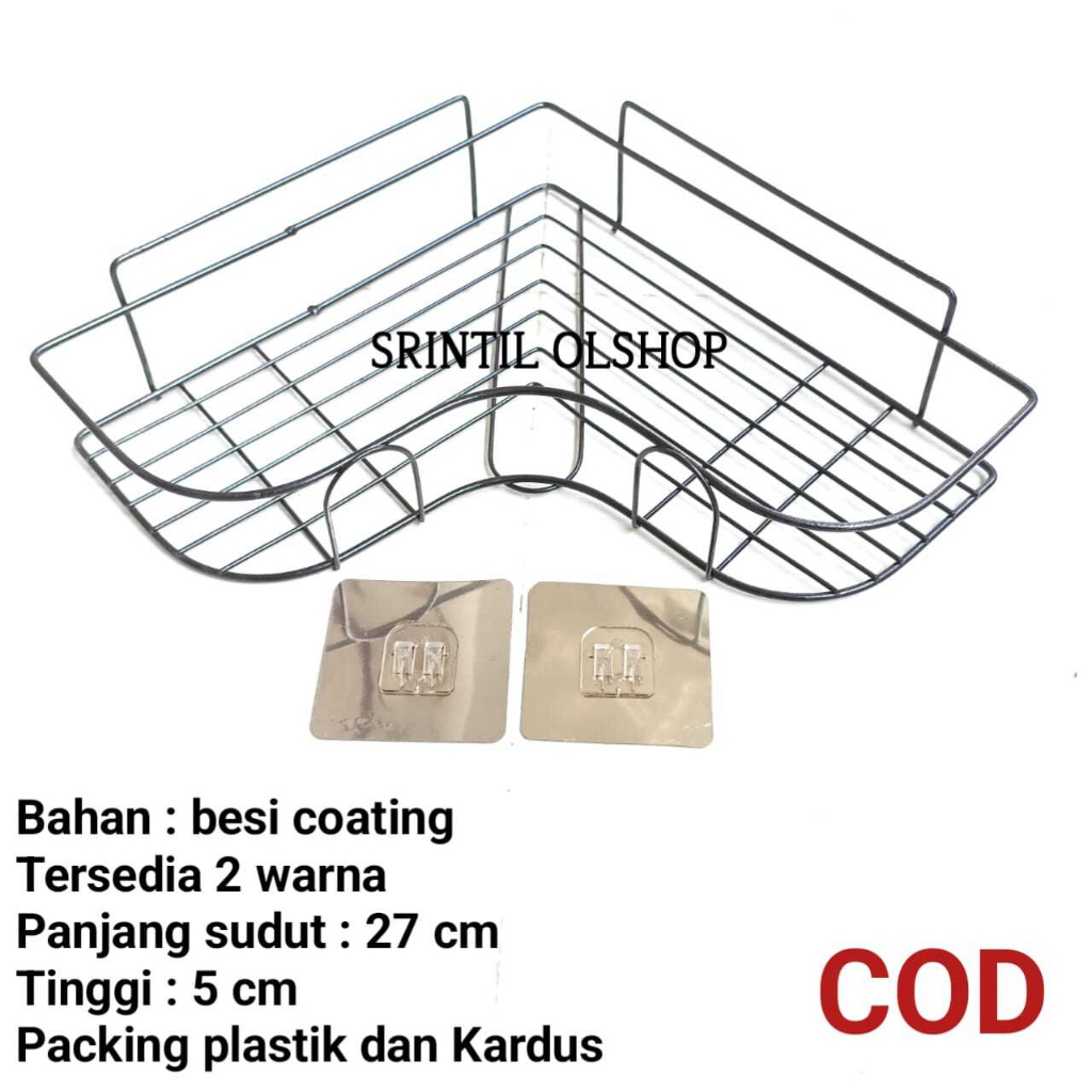 Rak Sabun/Tempat Sabun Kamar Mandi/Rak Sudut kamar Mandi,Toilet Besi Coating