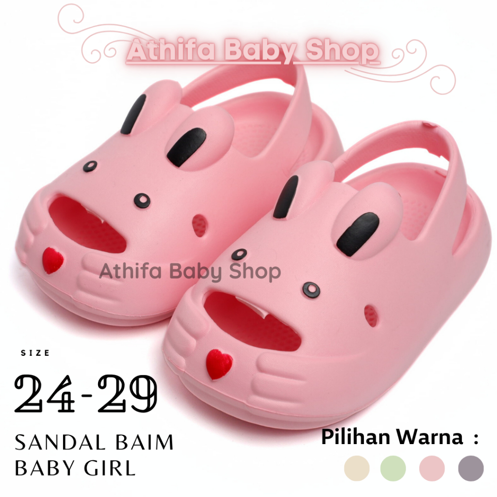 	 Sandal Baim Anak Perempuan Bayi Balita Usia 6 7 8 9 10 11 Bulan 1 2 3 Tahun Karakter Cewek Spon Phylon Ringan -iRSOE 369-	