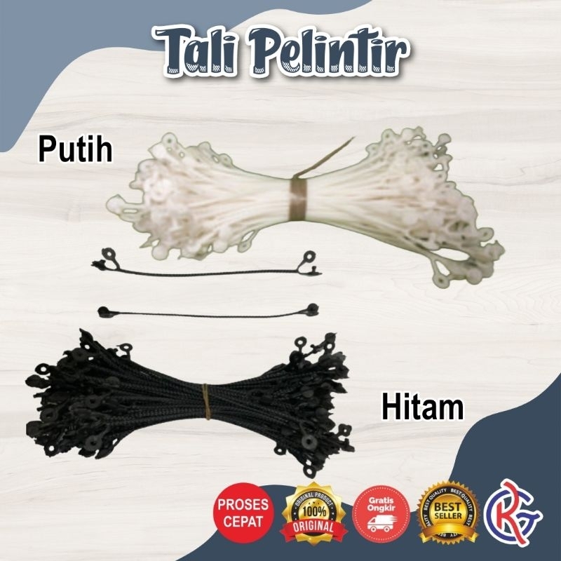 

RUMAH GRAFIKA - TALI PELINTIR PUTIH - TALI PELINTIR HITAM ISI 100 PCS PITA KADO SOUVENIR WRAPPING SOUVENIR GIFT WRAPPING SOUVENIR GIFT