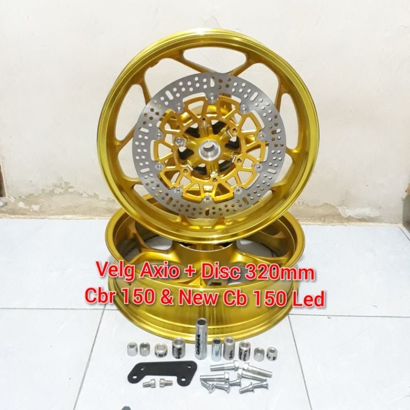 Velg Axio Cbr 150 facelift k45g New Cb 150R led Cbr150 lokal k45 Cbr150R CBU Pelek axio + piringan c
