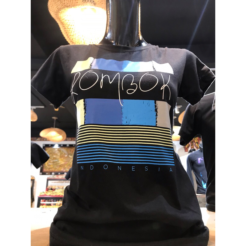 Kaos Sasaku - Lombok Kotak Biru Cewek