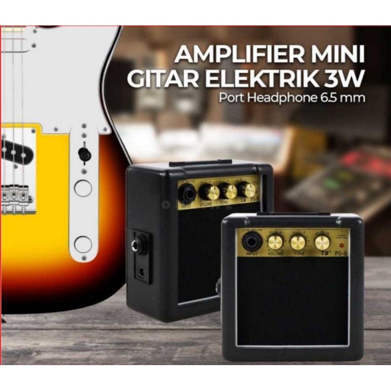 Sound Amplifier Gitar OriginalAkustik Elektrik Mic Salon Speaker Ampli Mini