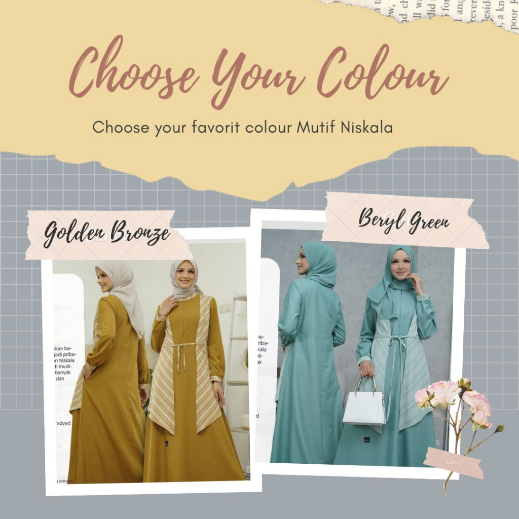 GAMIS DEWASA / GAMIS MUTIF NISKALA / MUTIF NISKALA / GAMIS ORI BRANDED / GAMIS KEKINIAN / NISKALA BE