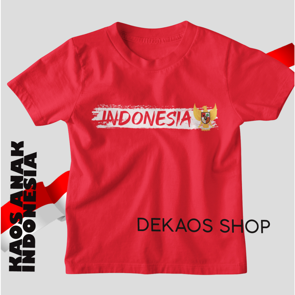 BAJU MERAH PUTIH AGUSTUSAN / KAOS 17 AGUSTUS ANAK / KAOS 17 AGUSTUS ANAK / BAJU 17 AGUSTUS / KAOS ME