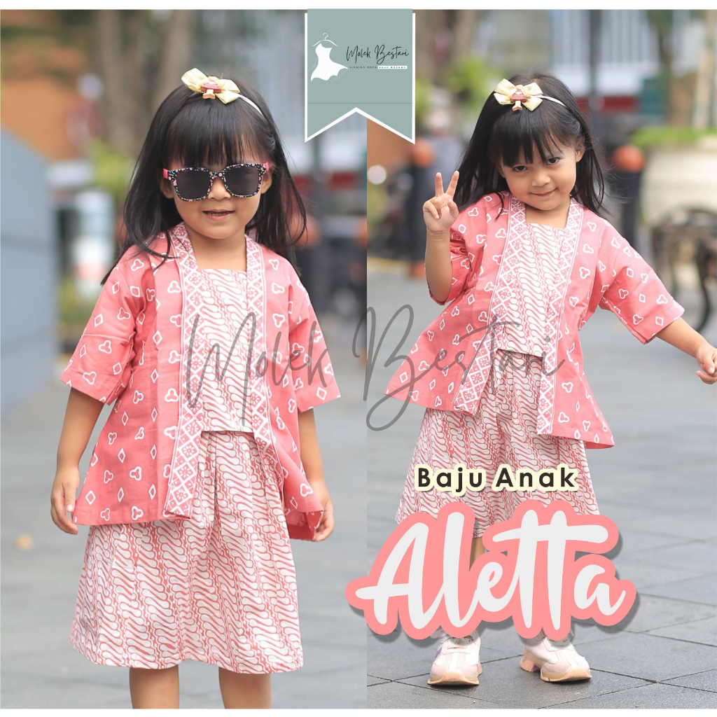 Baju Atasan Seragam Sekolah Batik Anak Remaja Perempuan 1-13 Th Model Baju Batik Anak Jumputan Cinde