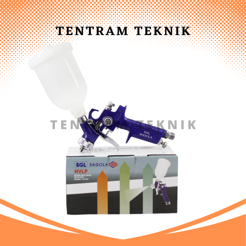 Spray Gun HVLP 1.0mm Sagola H2000 / Alat Semprot Cat Low Pressure / Alat Semprot Cat Spray Gun 2000 