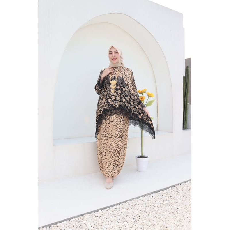 SET BATIK VISCOSE LACE / SET ROK MELENGKUNG / SET BATIK
