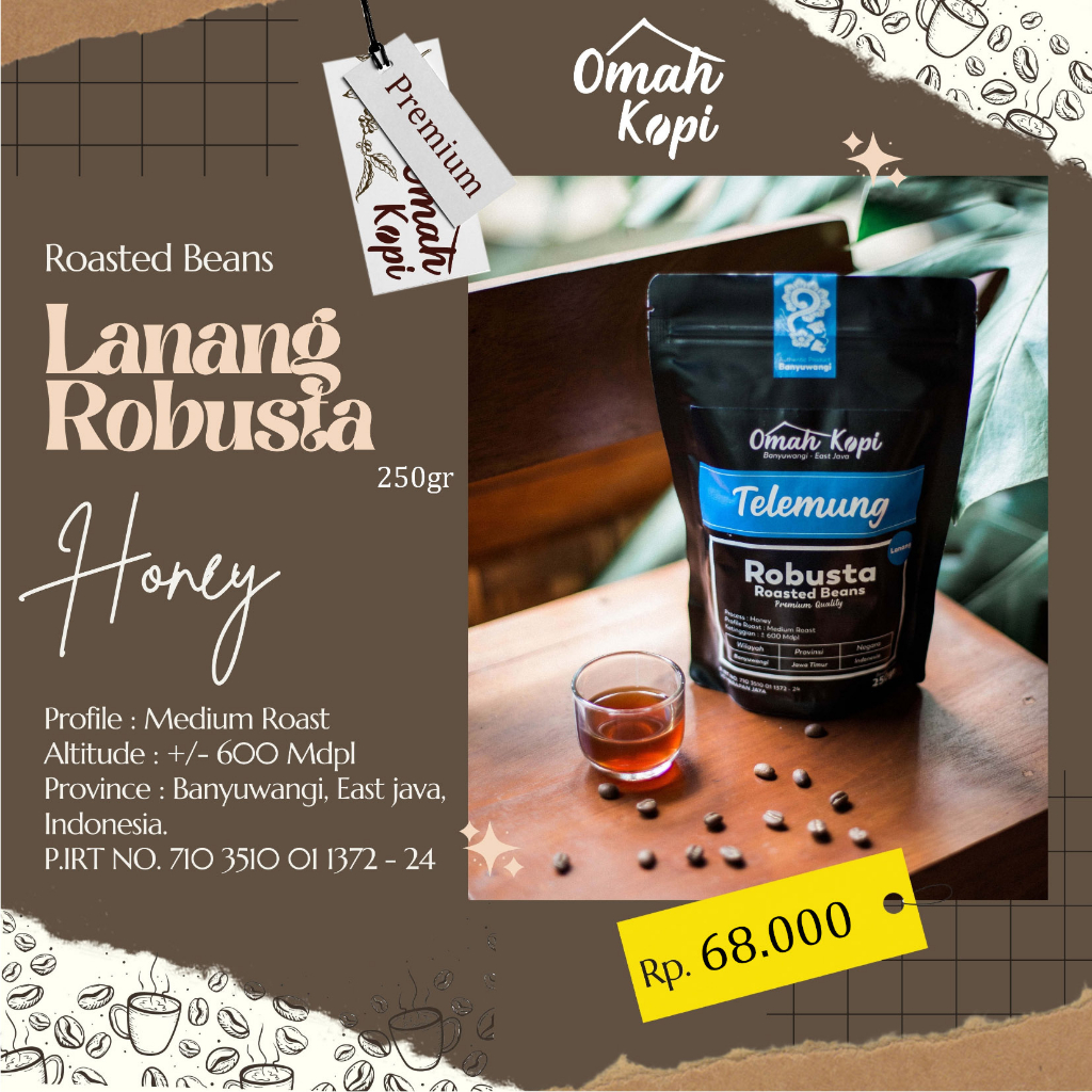 

Kopi Lanang Robusta Telemung Omah Kopi Banyuwangi