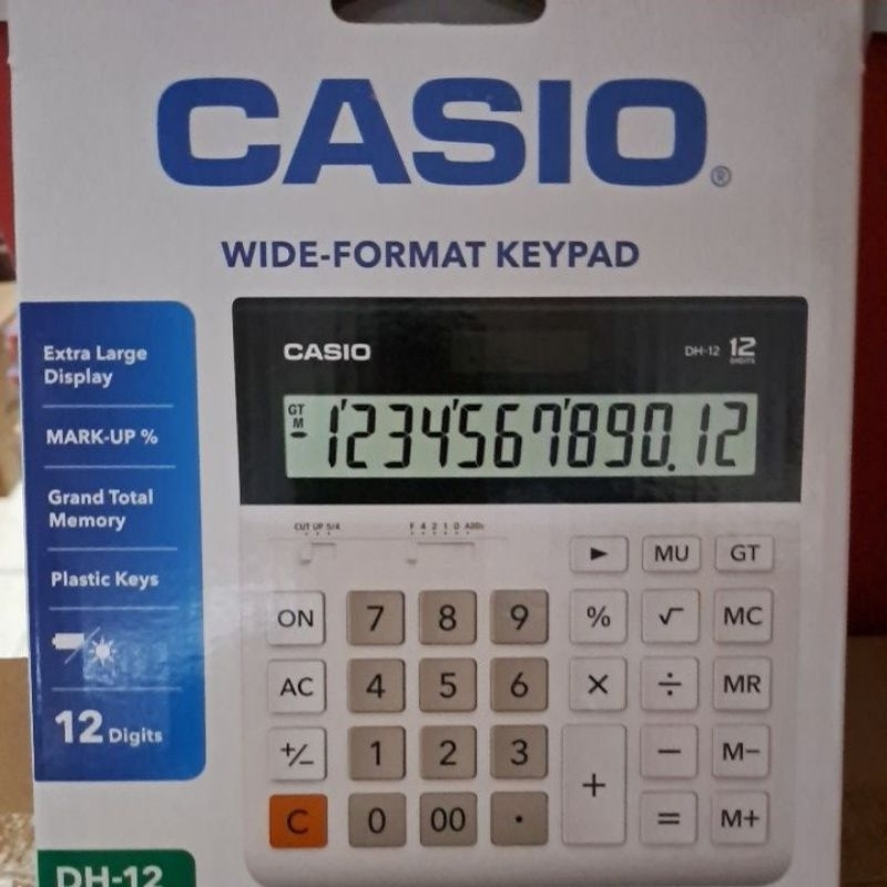 

Kalkulator casio dh-12 warna putih original